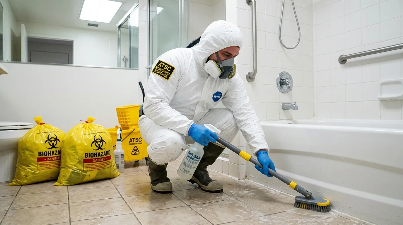 Decontamination equipment deployed for Blood Cleanup in Tolland